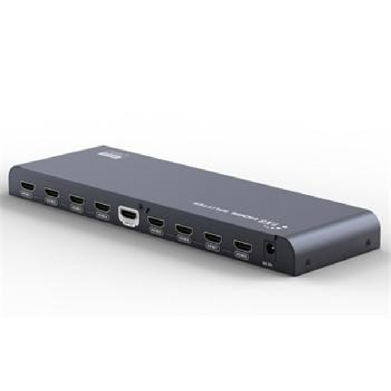 PremiumCord HDMI 2.0 splitter 1-8 porty, 4K x 2K/60Hz, FULL HD, 3D, černý