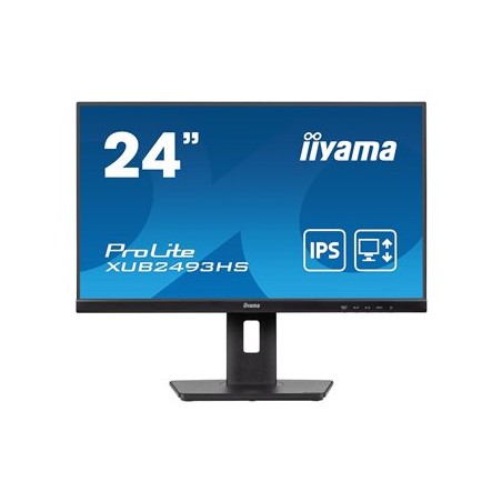 iiyama ProLite/XUB2493HS-B6/23,8"/IPS/FHD/100Hz/0,5ms/Black/3R