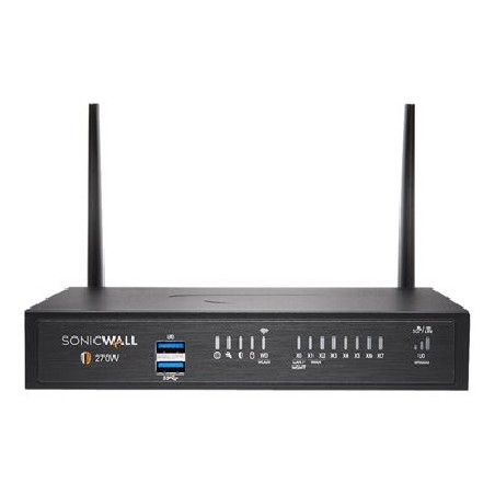 SonicWall TZ Series (Gen 7) TZ270W - Bezpecnostní zarízení - wireless, AC - 1GbE - Wi-Fi 5 - 2.4 GHz, 5 GHz - desktop