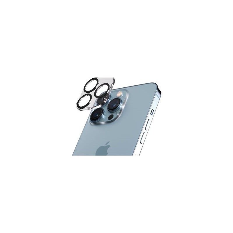 PanzerGlass PicturePerfect - Chránic na objektiv pro mobilní telefon - kompatibilní s pouzdrem - barva rámu cerná - pro Apple