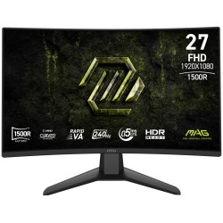MSI LCD MAG 274CF X24, 27", 1920x1080, Rapid VA, 0,5 ms, VESA 100x100, Black