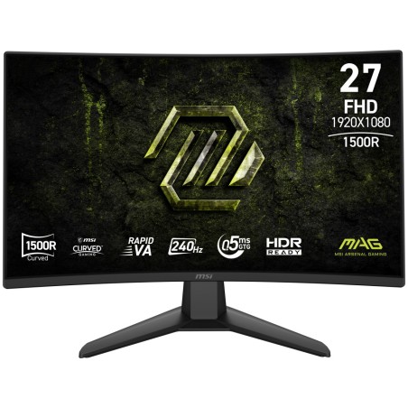 MSI LCD MAG 274CF X24, 27", 1920x1080, Rapid VA, 0,5 ms, VESA 100x100, Black