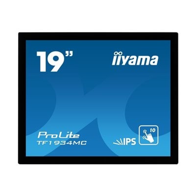 19" iiyama TF1934MC-B7X: IPS, 1280x1024, capacitive, 10P, 350cd/m2, VGA, DP, HDMI, IP65, černý