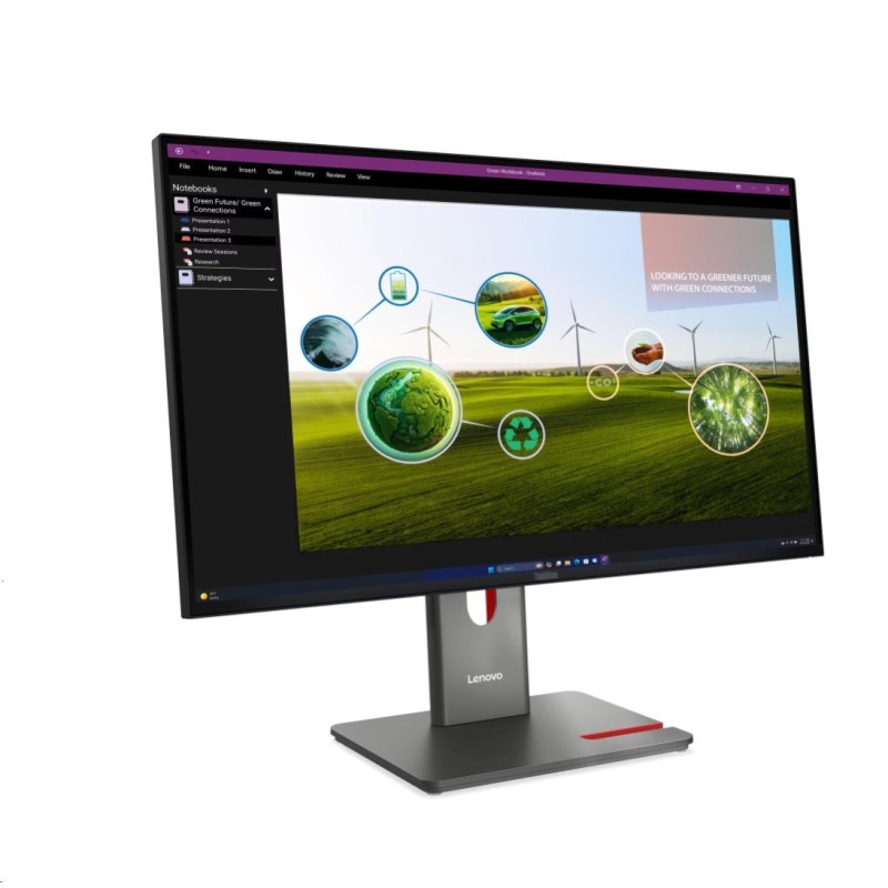LENOVO LCD P27Q-40 - 27",IPS,matný,16:9,2560x1440,178/178,4ms,350cd/m2,1500:1,HDMI,DP,USB-C,USB Hub,VESA,Pivot