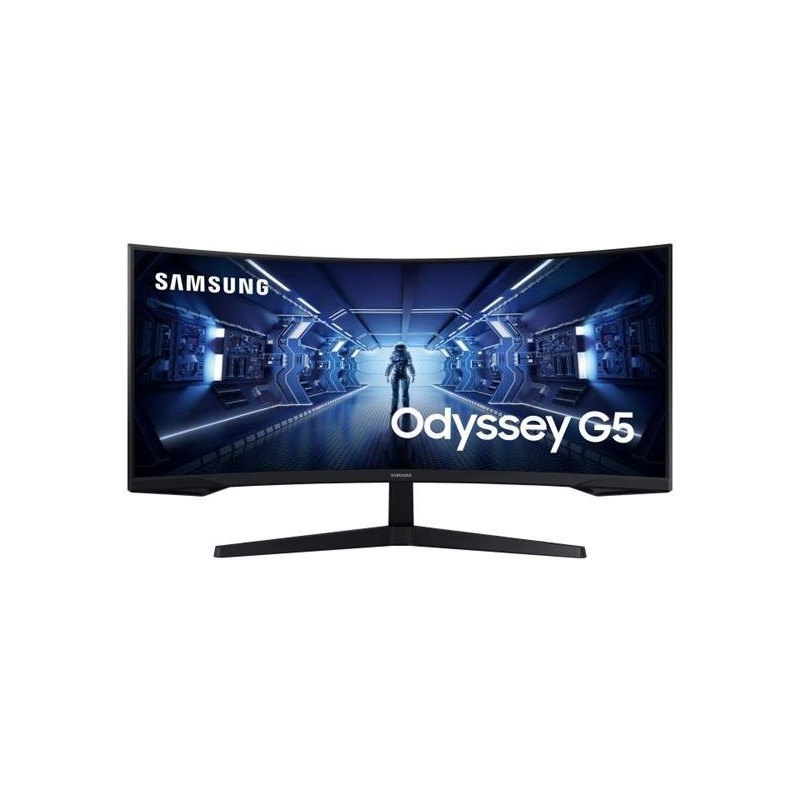 SAMSUNG MT LED LCD Gaming Monitor 34" Odyssey G55T -prohnutý,VA,3440x1440,1ms,165Hz,HDMI ,DisplayPort