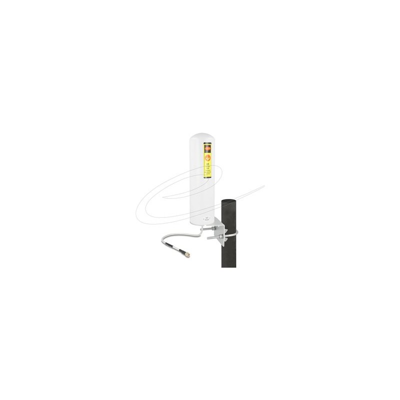 Delock - Anténa - 5G, LTE, SMA plug, pevný - Smart Home - 3 - 5 dBi - všesmerová - venkovní, uchytitelný na zed, montáž na