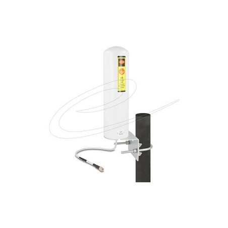 Delock - Anténa - 5G, LTE, SMA plug, pevný - Smart Home - 3 - 5 dBi - všesmerová - venkovní, uchytitelný na zed, montáž na