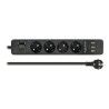 Delock Extension Socket - Napájecí pásek - AC 250 V - 4000 Watt - vstup: power CEE 7/7 - výstupní konektory: 4 (3 x USB typ A