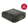 Delock Delock Displayport 1.2 Repeater 4K 60 Hz - Opakovač - DisplayPort - DisplayPort 20 pinů / DisplayPort 20 pinů - až 40 m