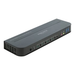 Delock - Přepínač KVM / audio - 4 x KVM / zvuk - 1 místní uživatel - desktop