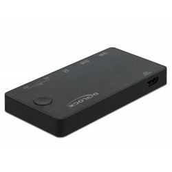 Delock HDMI / USB-C KVM Switch 4K 60 Hz with USB 2.0 - Přepínač KVM / USB - 1 místní uživatel - desktop
