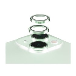PanzerGlass Hoops - Chránic na objektiv pro mobilní telefon - zelená - pro Apple iPhone 15, 15 Plus