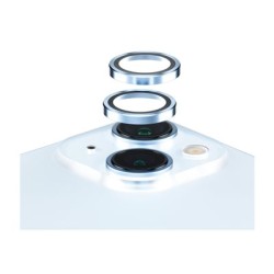 PanzerGlass Hoops - Chránic na objektiv pro mobilní telefon - modrá - pro Apple iPhone 15, 15 Plus