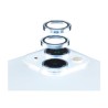 PanzerGlass Hoops - Chránic na objektiv pro mobilní telefon - modrá - pro Apple iPhone 15, 15 Plus