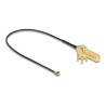 Delock - Kabel antény - SMA (F) 90° PCB do MHF I - 25 cm - koaxiál - cerná