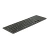 Delock Smart TV - Klávesnice - s touchpad - bezdrátový - 2.4 GHz - německá - černá - maloobchod
