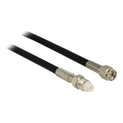 Delock - Kabel antény - FME zásuvka do SMA zástrčka - 10 m - koaxiál - černá