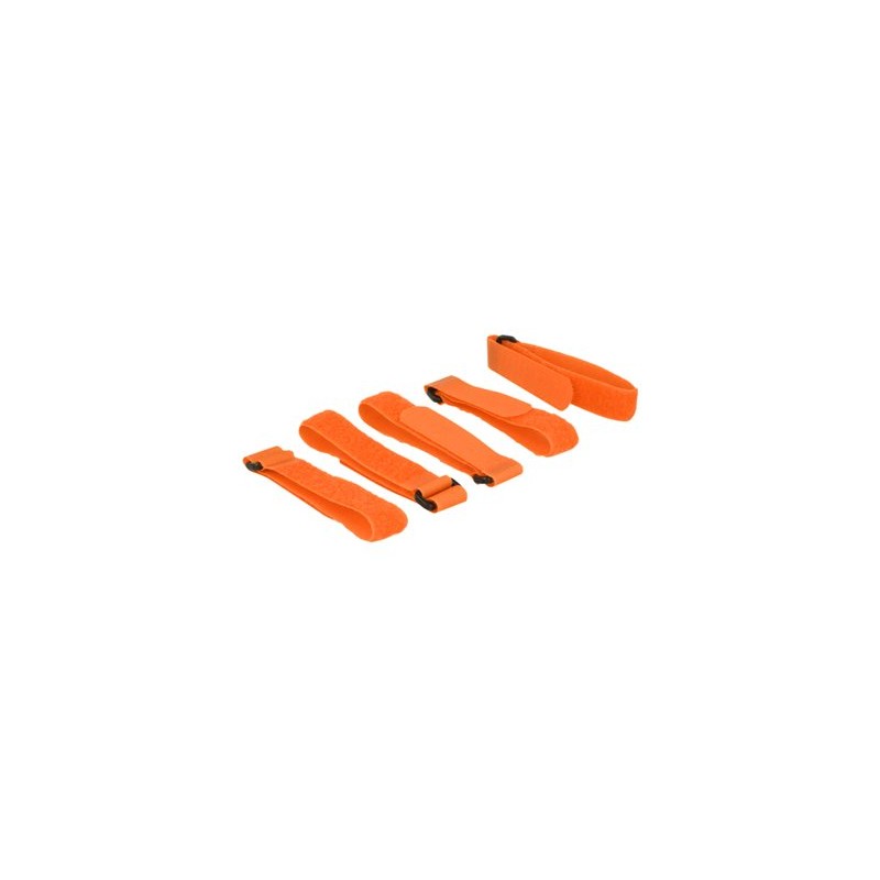 Delock - Háček se smyčkou - 30 cm - oranžová (balení 5)