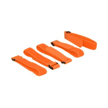 Delock - Háček se smyčkou - 30 cm - oranžová (balení 5)