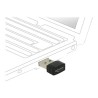 Delock USB 2.0 Dual Band WLAN ac/a/b/g/n Nano Stick - Síťový adaptér - USB 2.0 - Wi-Fi 5 - černá