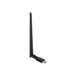 Delock USB 3.0 Dual Band WLAN ac/a/b/g/n Stick - Síťový adaptér - USB 3.0 - Wi-Fi 5 - černá 12535