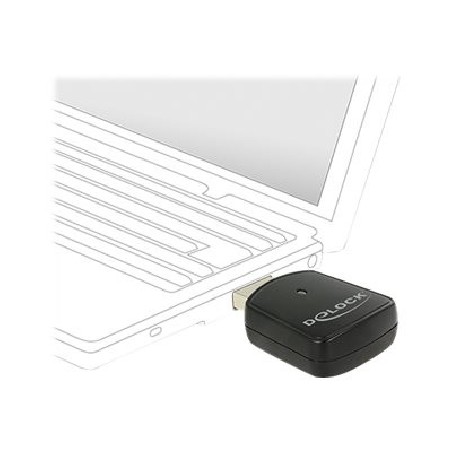 Delock Wireless LAN USB Mini Stick - Síťový adaptér - USB 3.0 - Wi-Fi 5 - černá
