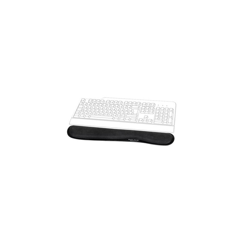 Delock for Keybord / Laptop - Retail - opěrka zápěstí - černá