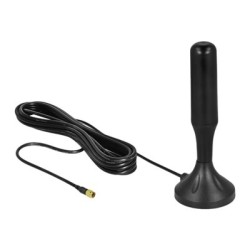 Delock LTE Antenna - Anténa - Smart Home - 3 - 5 dBi - všesměrová - vnitřní / venkovní, upevnění magnetem - černá