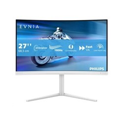 Philips MT 27" 27M2C5201L - 1920x1080,Fast VA,180Hz,2xHDMI,1xDP,zakřivený,bílá