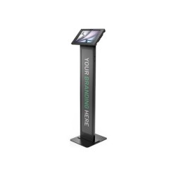 Compulocks iPad Air M2 & M3 11", Apex Enclosure Brandable Floor Stand - Black - Škříň - pro tablet - brandable - uzamykatelný