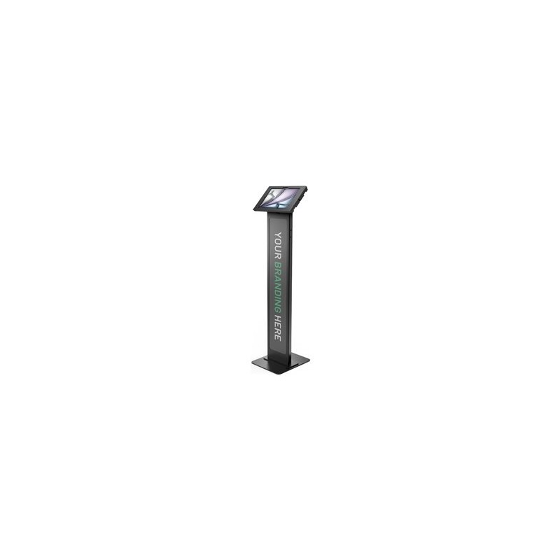 Compulocks iPad Air M2 & M3 11", Apex Enclosure Brandable Floor Stand - Black - Škříň - pro tablet - brandable - uzamykatelný