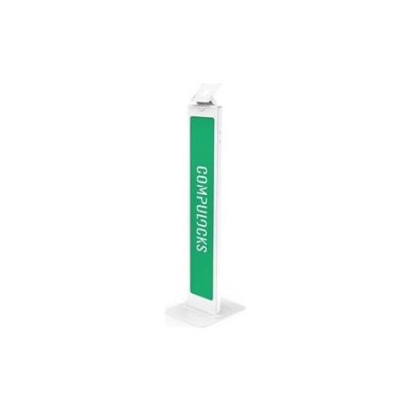 Compulocks BrandMe - Stojan - pro tabletový kryt - brandable - kov - bílá - velikost obrazovky: až 24" - podlahové provedení