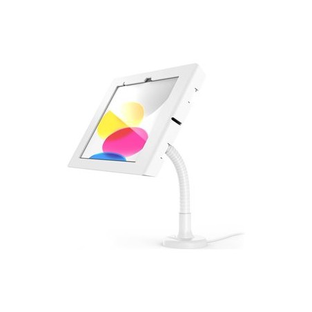 Compulocks Apex - Montážní sada (kryt, úchyt flexibilního ramene) - pro tablet - uzamykatelný - kovový rám - bílá - pro Apple