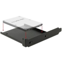 Delock - Rámeček pevného disku s PCI slotem - kapacita: 1x 2,5" pevný disk - černá