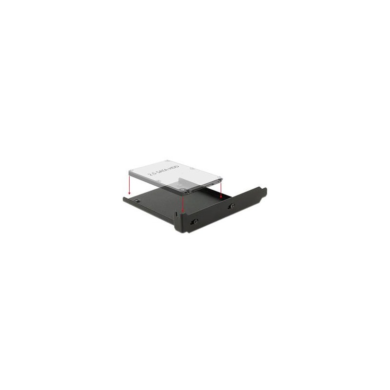Delock - Rámeček pevného disku s PCI slotem - kapacita: 1x 2,5" pevný disk - černá