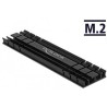 Delock Heatsink flat 100 mm for M.2 module black - Chladic SSD - cerná