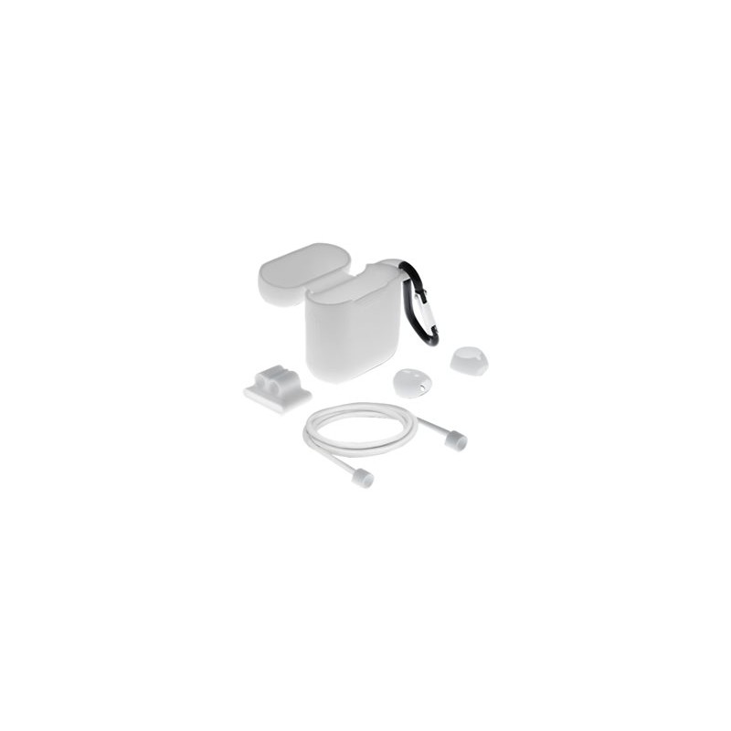Delock - Sada příslušenství pro opravdová bezdrátová sluchátka - bílá - pro Apple AirPods (1. generace, 2. generace)
