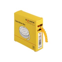 Delock Cable Marker Box, No. 9 - Wire / cable marker (preprinted) - žlutá (balení 500)