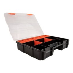 Delock - Box na nářadí - 21 oddílů - plast - černá, oranžová
