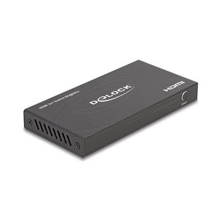 Delock - Spínac video/audio - 8K, 60Hz - 3 x HDMI - desktop