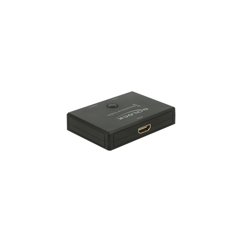 Delock HDMI 2 - 1 Switch bidirectional 4K 60 Hz - Spínač video/audio - 2 x HDMI - desktop