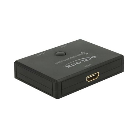 Delock HDMI 2 - 1 Switch bidirectional 4K 60 Hz - Spínač video/audio - 2 x HDMI - desktop