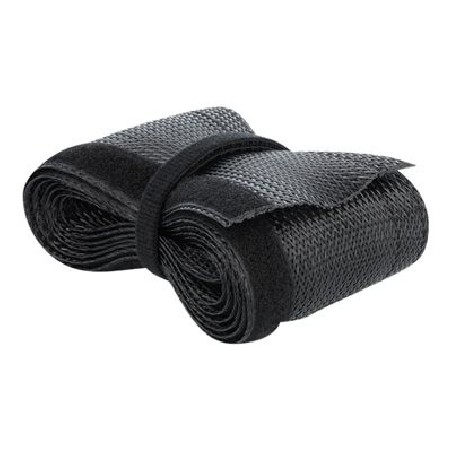 Delock Braided Sleeving with Hook-and-Loop Fastener - Braided expandable sleeving - 2 m - černá