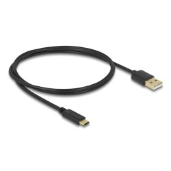 Delock - Rozdelovac/prepínac videa - 10 Gbps, obousmerný, 8K - 2 x USB-C - desktop