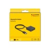 Delock - Rozdelovac/prepínac videa - 8K, obousmerný - 2 x DisplayPort - desktop