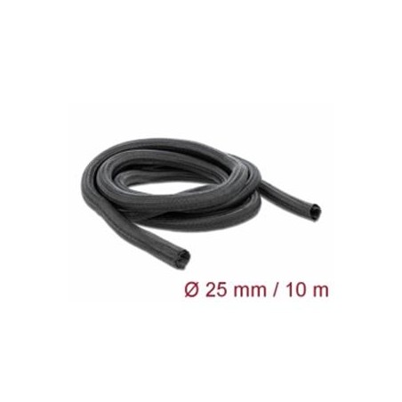 Delock Braided Sleeving self-closing - Pletené zapouzdrení - 10 m - cerná 19047