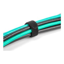 Delock - Úvazek s háckem a ockem - 25 cm - cerná (balení 10)