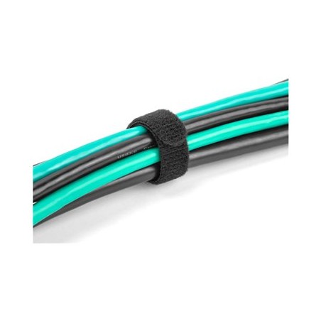 Delock - Úvazek s háckem a ockem - 25 cm - cerná (balení 10)