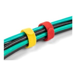 Delock - Úvazek s háckem a ockem - 15 cm - cerná, modrá, žlutá, cervená, zelená (balení 10)