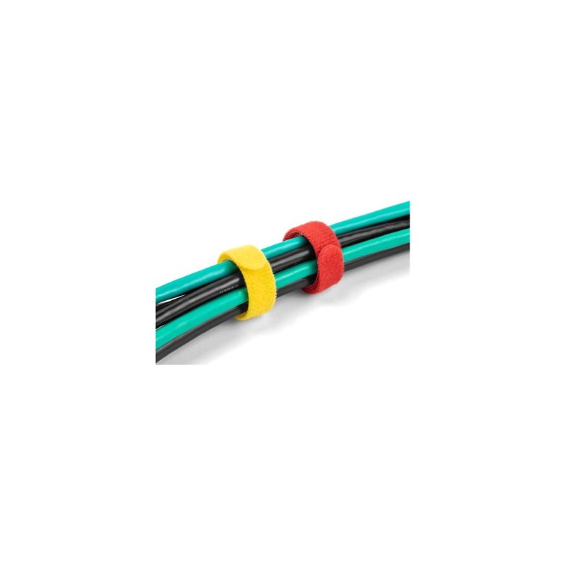 Delock - Úvazek s háckem a ockem - 15 cm - cerná, modrá, žlutá, cervená, zelená (balení 10)